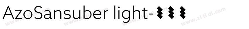 AzoSansuber light字体转换